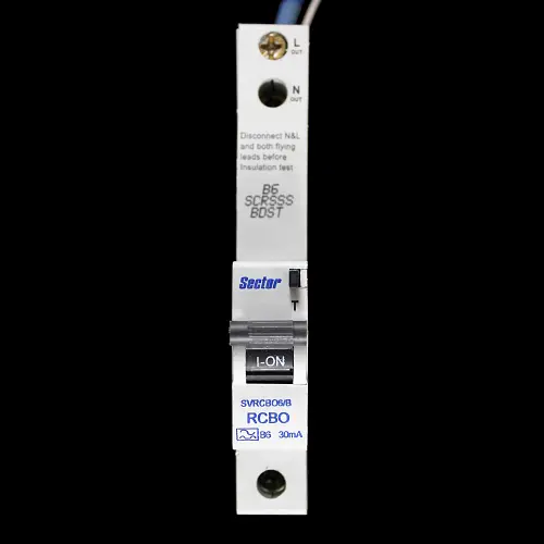 SECTOR 6 AMP CURVE B 6kA 30mA RCBO TYPE A SVRCBO6/B