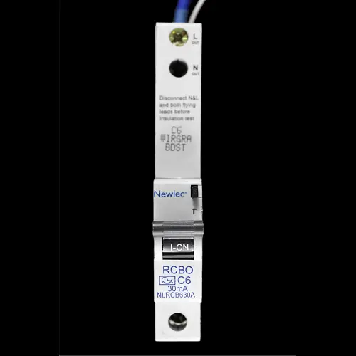 NEWLEC 6 AMP CURVE C 6kA 30mA RCBO TYPE A NLRCB630A RED CLIP