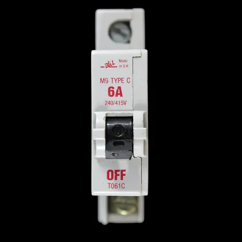 BILL 6 AMP CURVE C M9 MCB CIRCUIT BREAKER T061C RED