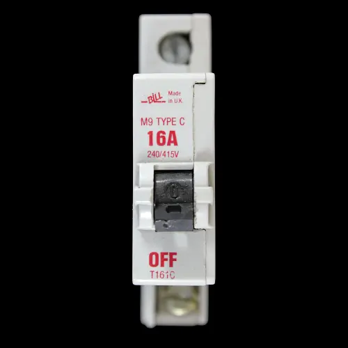 BILL 16 AMP CURVE C M9 MCB CIRCUIT BREAKER T161C RED