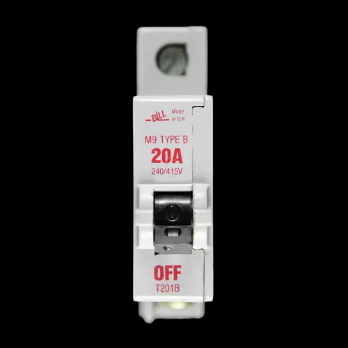 BILL 20 AMP CURVE B M9 MCB CIRCUIT BREAKER T201B RED