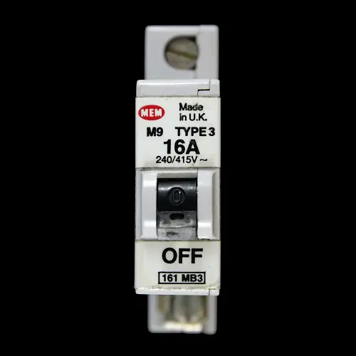 MEM 16 AMP TYPE 3 M9 MCB CIRCUIT BREAKER 161MB3