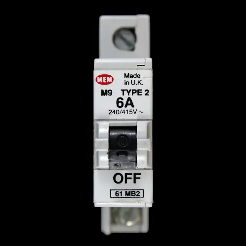 MEM 6 AMP TYPE 2 M9 MCB CIRCUIT BREAKER 61MB2