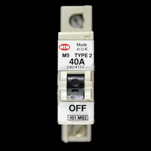 MEM 40 AMP TYPE 2 M9 MCB CIRCUIT BREAKER 401MB2