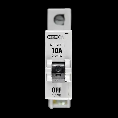 MEM 10 AMP CURVE B M9 MCB CIRCUIT BREAKER 101MB GREY