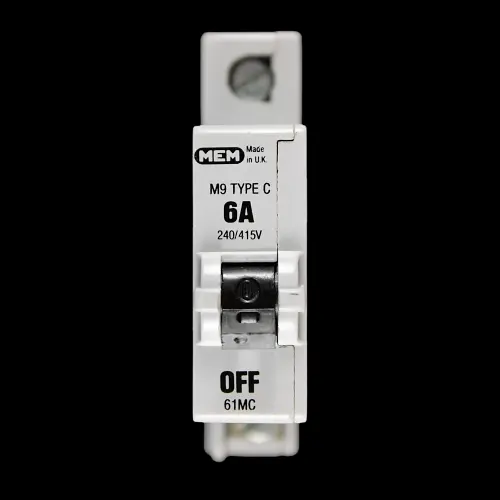 MEM 6 AMP CURVE C M9 MCB CIRCUIT BREAKER 61MC 61 MC