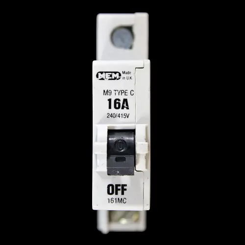 MEM 16 AMP CURVE C M9 MCB CIRCUIT BREAKER 161MC GREY