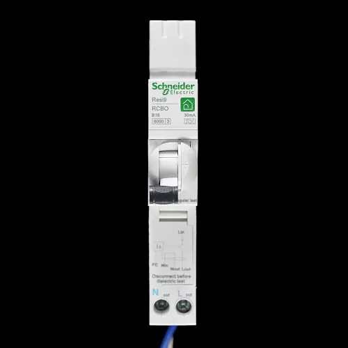 SCHNEIDER ELECTRIC 16 AMP CURVE B 6kA 30mA RCBO TYPE A RESI9 R9D87816