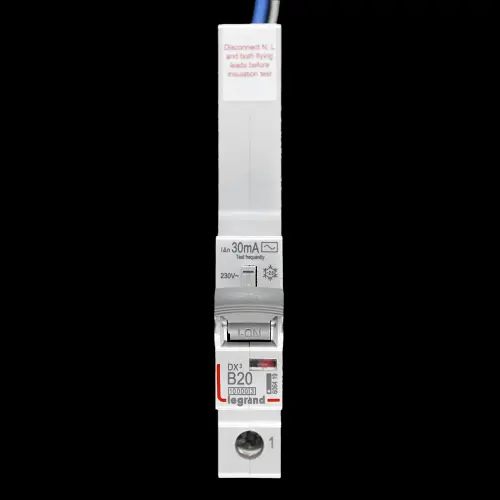 LEGRAND 20 AMP CURVE B 10kA 30mA RCBO TYPE AC 6064 19 DX3
