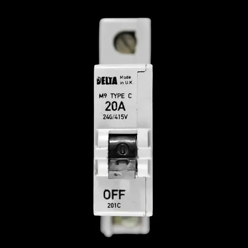 DELTA 20 AMP CURVE C M9 MCB CIRCUIT BREAKER 201C