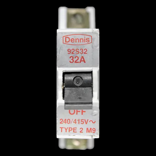 DENNIS 32 AMP TYPE 2 M9 MCB CIRCUIT BREAKER 92S32