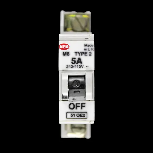 MEM 5 AMP TYPE 2 M6 MCB CIRCUIT BREAKER 51QE2