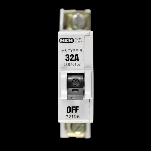 MEM 32 AMP CURVE B M6 MCB CIRCUIT BREAKER 321QB