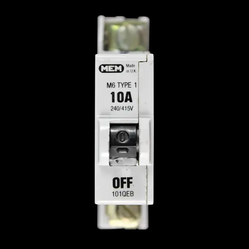 MEM 10 AMP TYPE 1 M6 MCB CIRCUIT BREAKER 101QEB 101 QEB