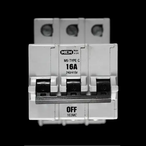 MEM 16 AMP CURVE C M9 TRIPLE POLE MCB CIRCUIT BREAKER 163MC