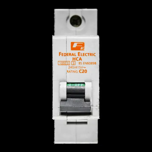 FEDERAL 20 AMP CURVE C 10kA MCB CIRCUIT BREAKER STABLOK HCA