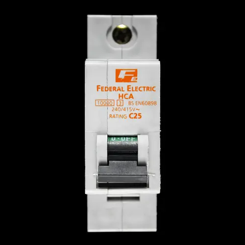 FEDERAL 25 AMP CURVE C 10kA MCB CIRCUIT BREAKER STABLOK HCA