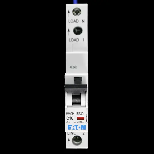 EATON 16 AMP CURVE C 10kA 30mA RCBO TYPE AC EMCH116R30