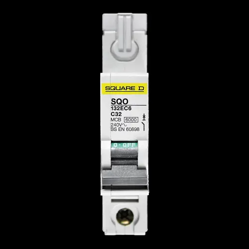 SQUARE D 32 AMP CURVE C 6kA MCB CIRCUIT BREAKER SQO 132EC6
