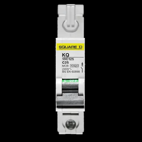 SQUARE D 25 AMP CURVE C 10kA MCB CIRCUIT BREAKER KQ 10C125