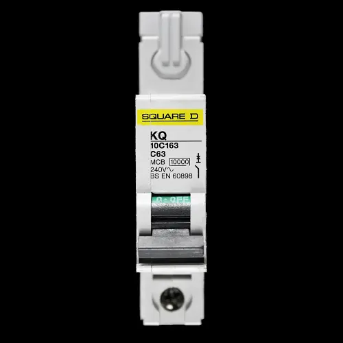 SQUARE D 63 AMP CURVE C 10kA MCB CIRCUIT BREAKER KQ 10C163