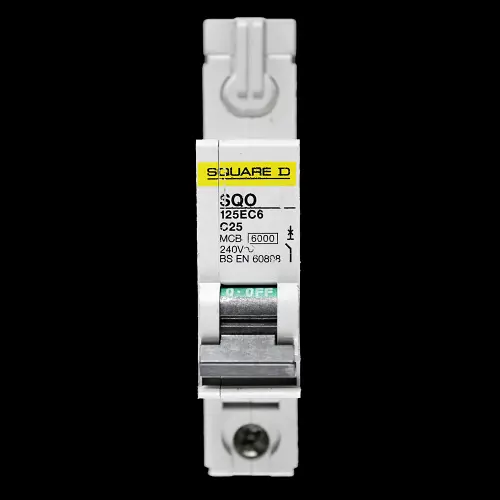 SQUARE D 25 AMP CURVE C 6kA MCB CIRCUIT BREAKER SQO 125EC6