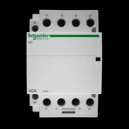 SCHNEIDER 40 NC CONTACTOR FOUR POLE 220/240V COIL ICT A9C20847 ACTI9