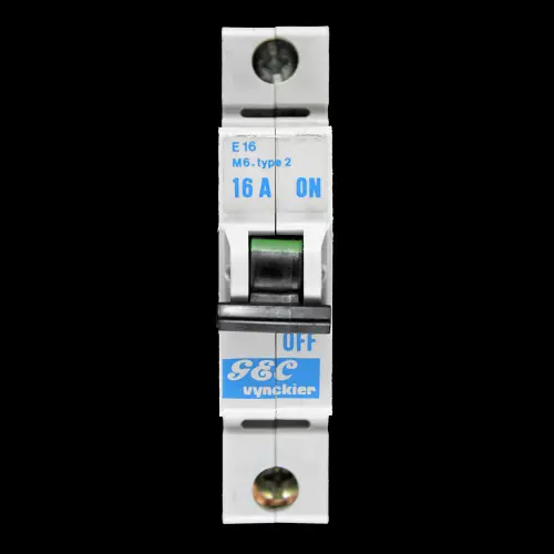 GEC VYNCKIER 16 AMP TYPE 2 M6 MCB CIRCUIT BREAKER E16 098/374116-000