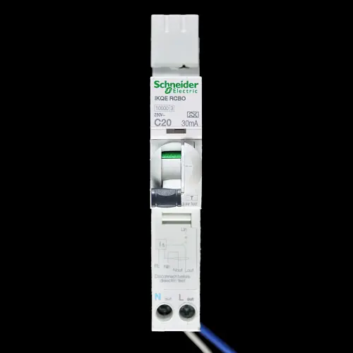 SCHNEIDER 20 AMP CURVE C 10kA 30mA RCBO TYPE A IKQE ACTI9 SEE120C03 A9D17820