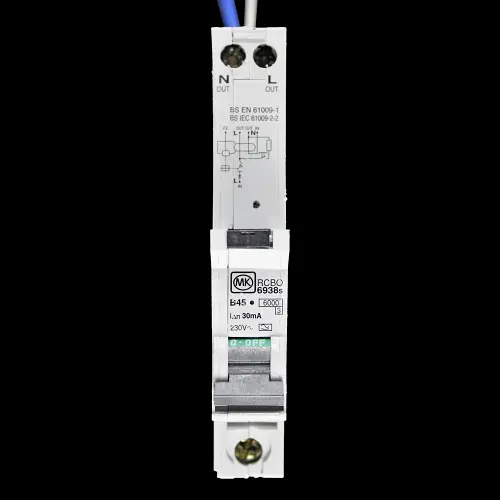MK 45 AMP CURVE B 6kA 30mA RCBO TYPE A 6938s SENTRY