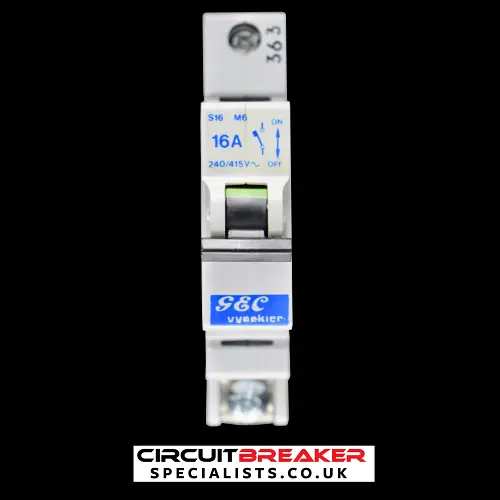 GEC VYNCKIER 16 AMP TYPE 3 M6 MCB CIRCUIT BREAKER S16