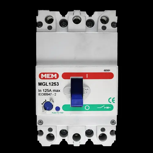 MEM 125 AMP 16kA TRIPLE POLE MCCB MGL1253