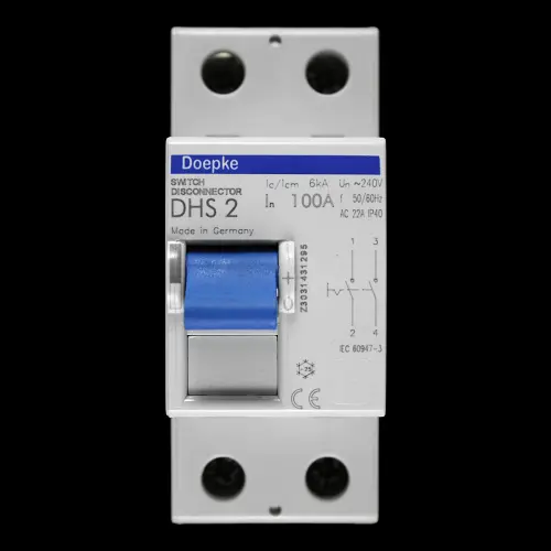 DOEPKE 100 AMP DOUBLE POLE MAIN SWITCH DISCONNECTOR DHS 2