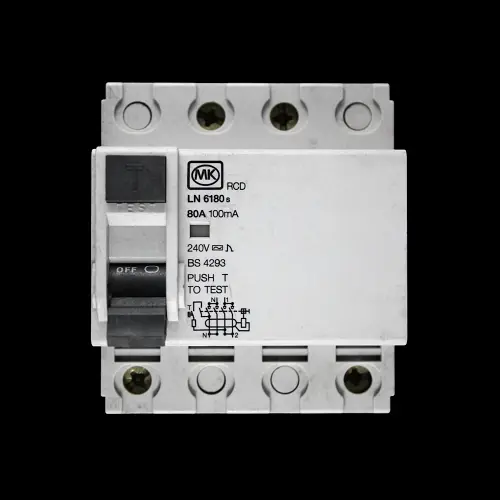 MK 80 AMP 100mA DOUBLE POLE RCD LN 6180s