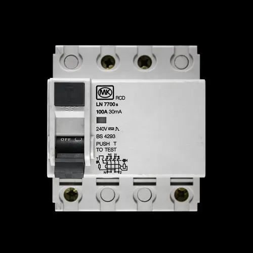 MK 100 AMP 30mA DOUBLE POLE RCD TYPE AC LN 7700s