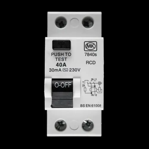 MK 40 AMP 30mA DOUBLE POLE RCD TYPE AC 7840s