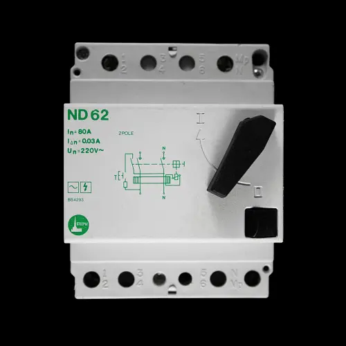 STEEPLE 80 AMP 30mA DOUBLE POLE RCD TYPE AC ND62