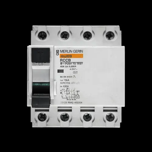 MERLIN GERIN 40 AMP 30mA FOUR POLE RCCB RCD TYPE AC 23123 RMG 400304