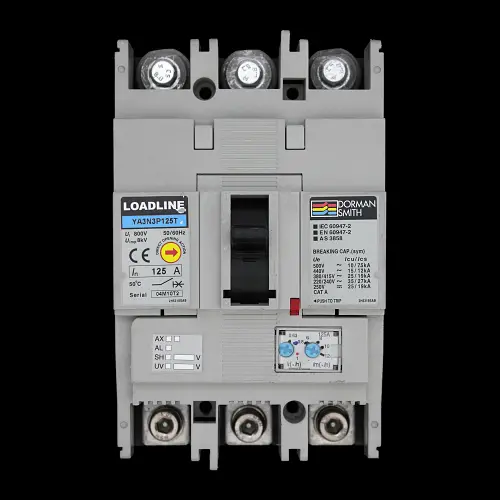 DORMAN SMITH 125 AMP 25kA TRIPLE POLE MCCB YA3N3P125T LOADLINE