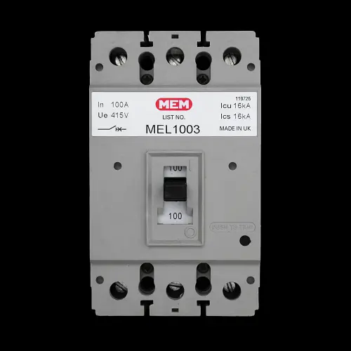MEM 100 AMP 16kA TRIPLE POLE MCCB MEL1003