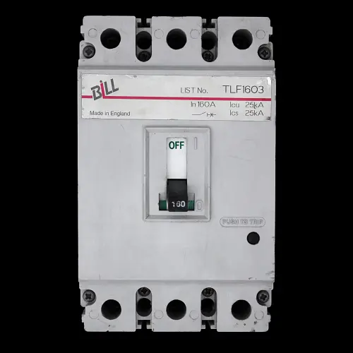 BILL 160 AMP 25kA TRIPLE POLE MCCB TLF1603