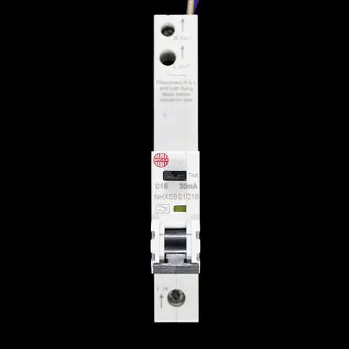 WYLEX 16 AMP CURVE C 6kA 30mA RCBO TYPE A NHXSBS1C16