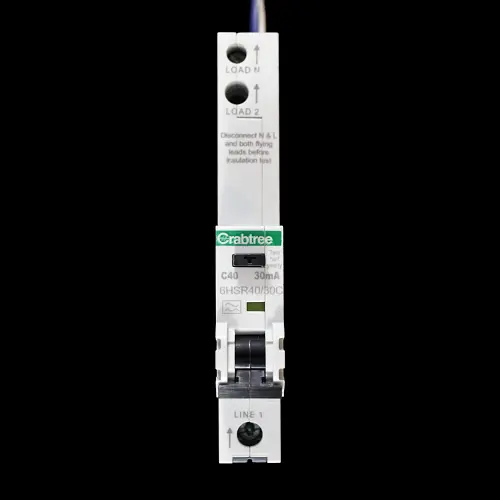 CRABTREE 40 AMP CURVE C 10kA 30mA RCBO 6HSR40/30C LOADSTAR