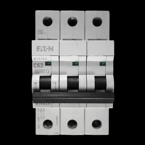 MEM EATON 63 AMP CURVE C 10kA TRIPLE POLE MCB CIRCUIT BREAKER MCH363