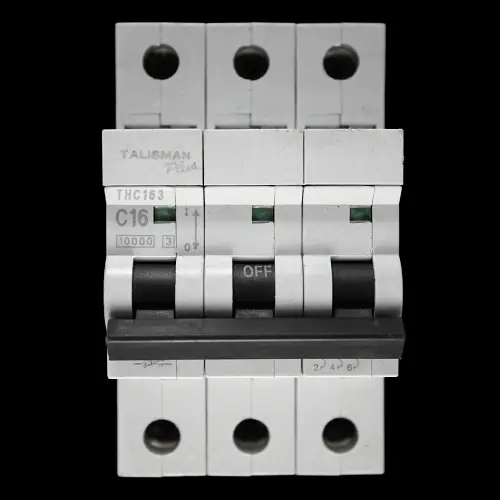 BILL 16 AMP CURVE C 10kA TRIPLE POLE MCB CIRCUIT BREAKER THC163