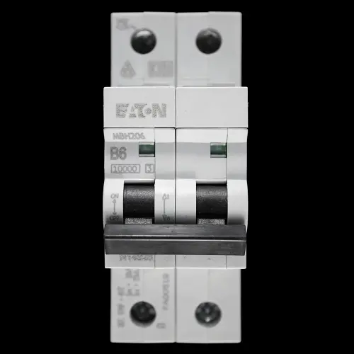 EATON 6 AMP CURVE B 10kA DOUBLE POLE MCB CIRCUIT BREAKER MBH206