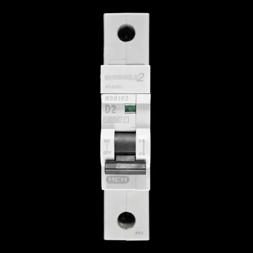 MEM 2 AMP CURVE D 10kA MCB CIRCUIT BREAKER MDH102