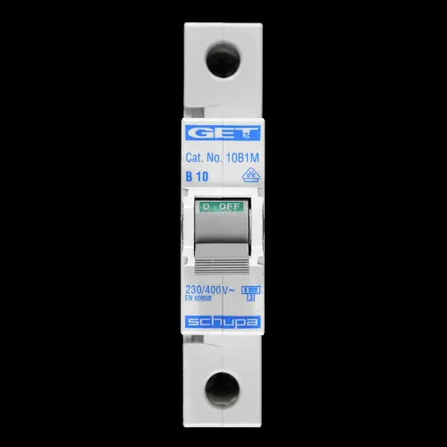 GET 10 AMP CURVE B 6kA MCB CIRCUIT BREAKER 10B1M SCHUPA
