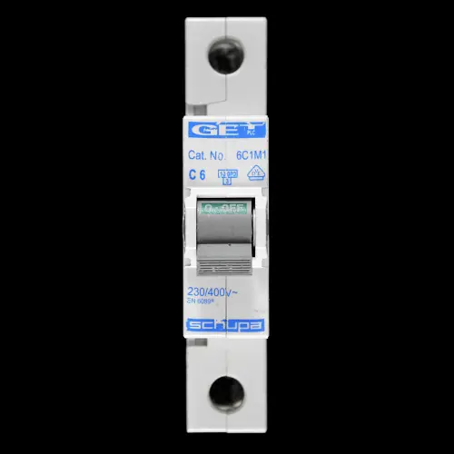 GET 6 AMP CURVE C 10kA MCB CIRCUIT BREAKER 6C1M1 SCHUPA