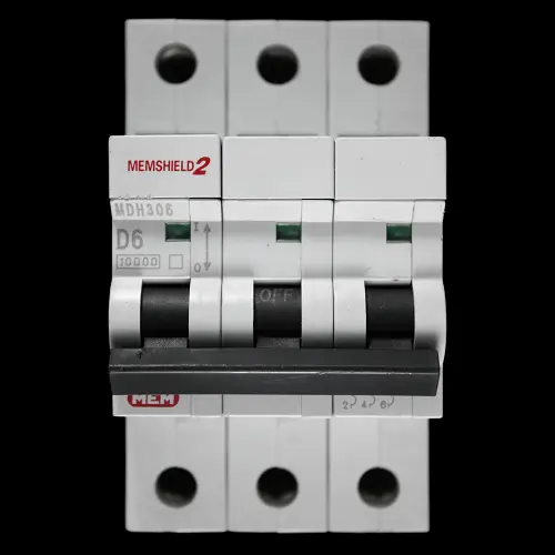 MEM EATON 6 AMP CURVE D 10kA TRIPLE POLE MCB CIRCUIT BREAKER MDH306
